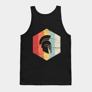 Retro Sparta Helmet Icon Tank Top